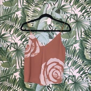 Pinkish nude flower cami